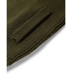 Altea - Virgin Wool Zip-Up Cardigan - Green
