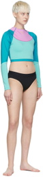 OTTI Blue Nylon Swim Top