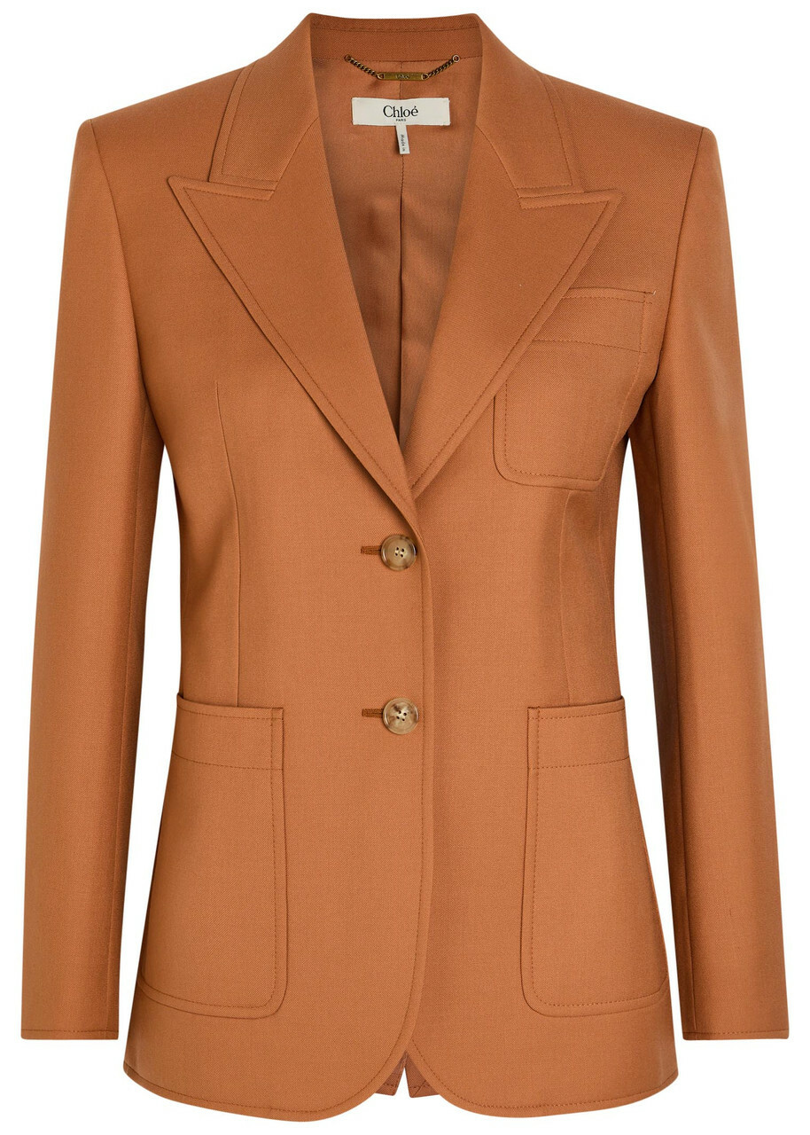 Chloe Wool Blazer Tan