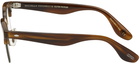 Brunello Cucinelli Brown Capannelle Glasses