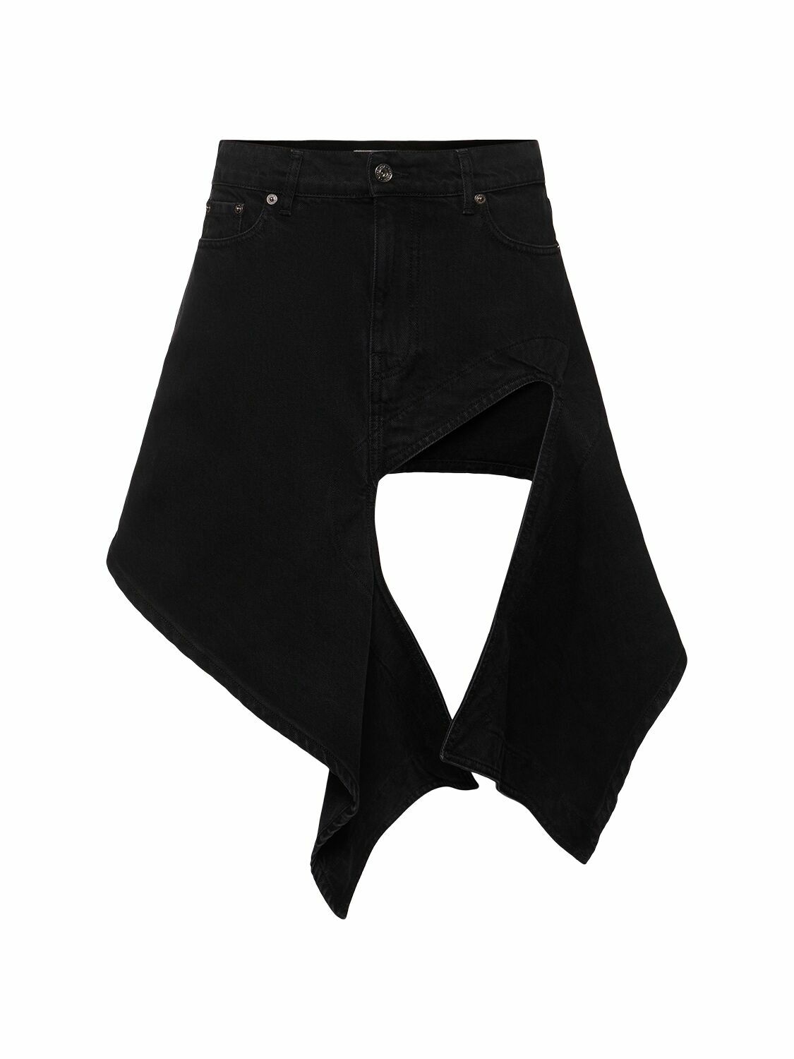 Y/PROJECT Asymmetric Denim Mini Skirt
