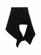 Y/PROJECT Asymmetric Denim Mini Skirt
