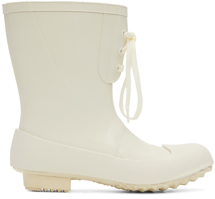 Photo: Undercover White Rain Boots
