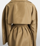The Row Amapola silk trench coat