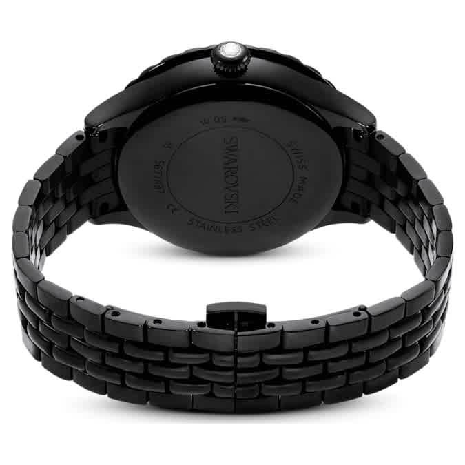 Swarovski Octea Moon Quartz Black Dial Watch 5677497