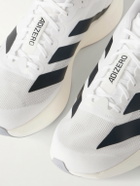 ADIDAS RUNNING - Adizero Evo SL Striped Mesh Running Sneakers - White
