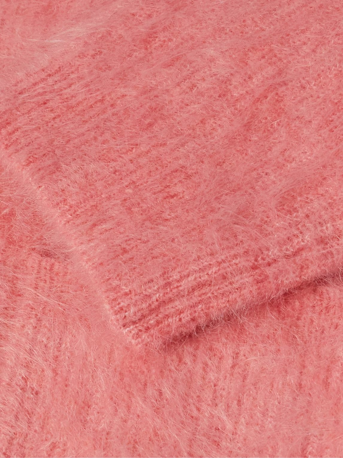 Séfr - Kaito Ribbed Brushed Mohair-Blend Cardigan - Pink