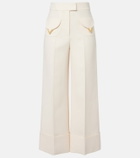 Valentino VGold Crepe Couture wide-leg pants