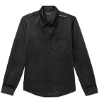 Balenciaga - Slim-Fit Satin Shirt - Black
