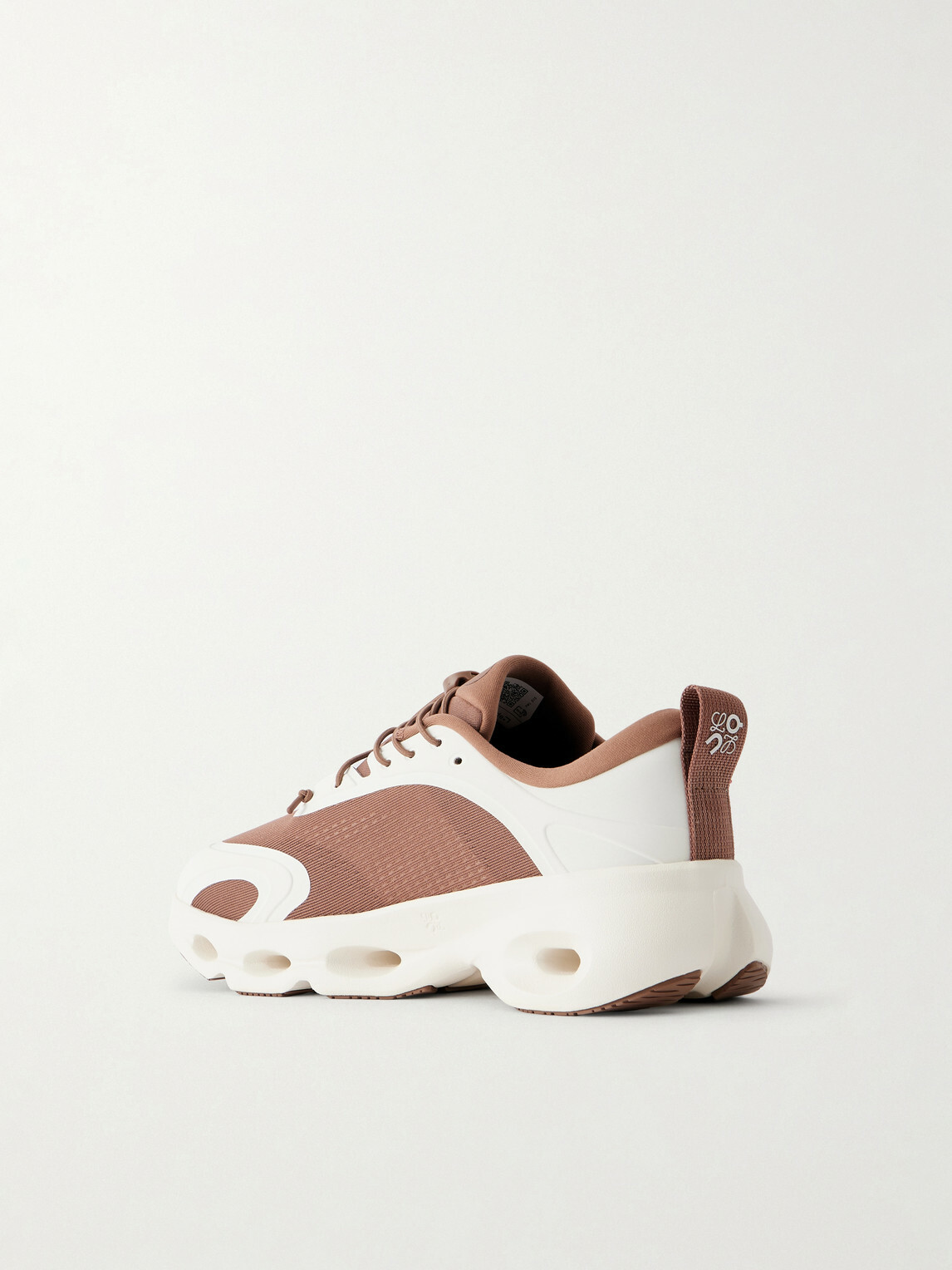 LOEWE - On Cloudsolo Rubber-Trimmed Mesh Sneakers - Brown