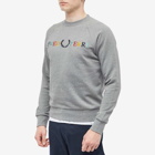 Fred Perry Authentic Men's Embroidered Logo Crew Sweat in Grey Marl