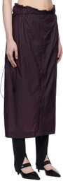 JOHANNA PARV Purple Vent Midi Skirt