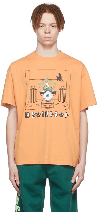 Photo: Brain Dead Orange Cotton T-Shirt