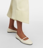 Jimmy Choo Elisa embellished leather ballet flats