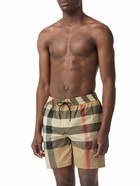 BURBERRY - Check Motif Swim Shorts