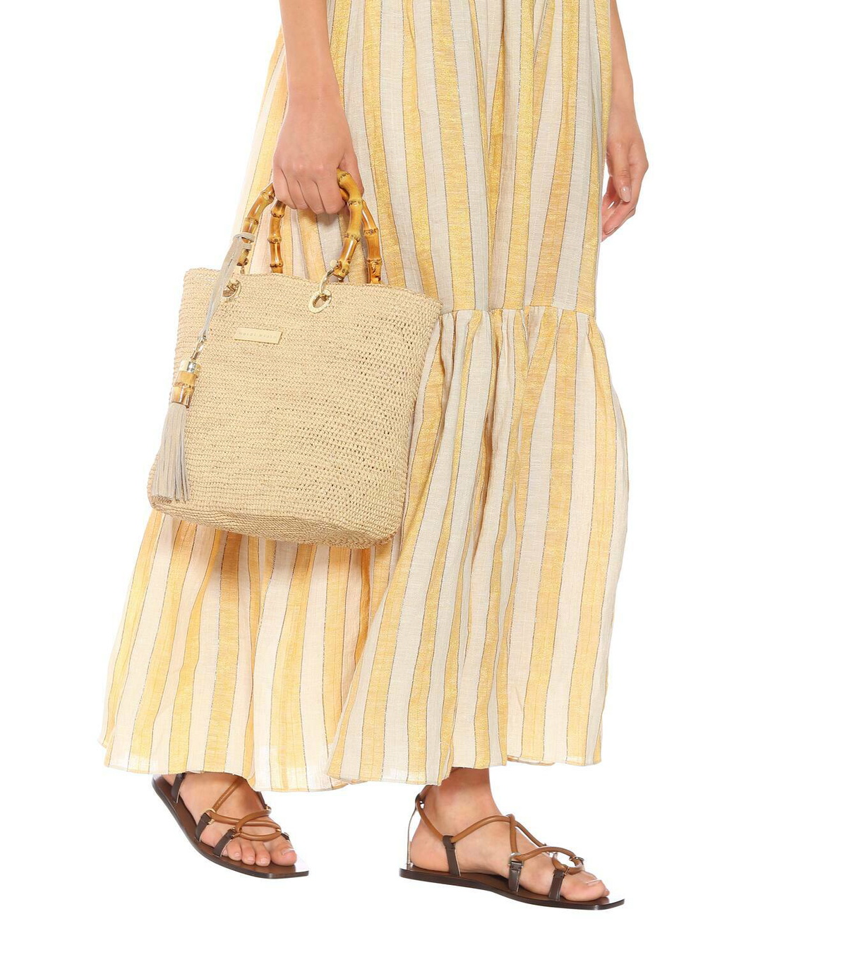 Heidi Klein Savannah Bay Mini raffia tote Heidi Klein