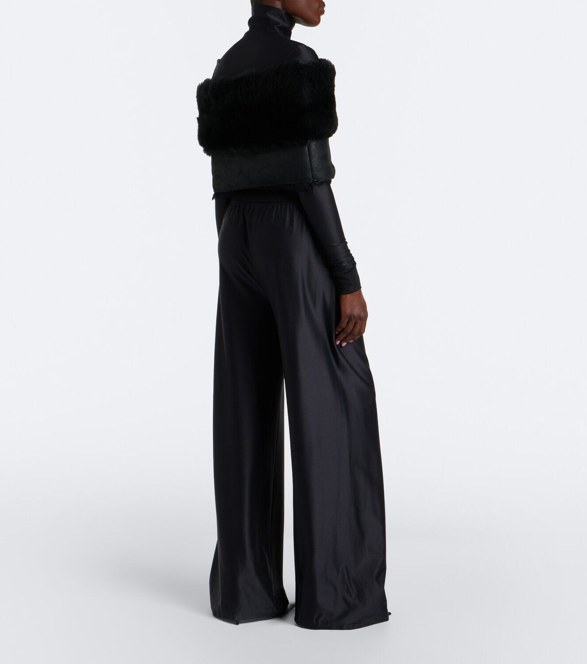 Gucci Silk-blend jersey wide-leg pants