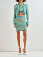 VERSACE - Logo Jacquard Knit Crop Top