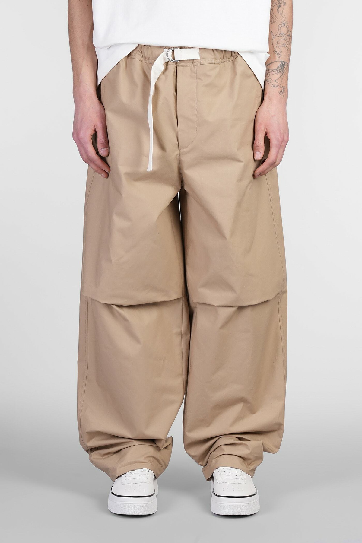 Jil Sander Pants In Beige Cotton