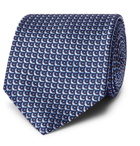 Brioni - 8cm Silk-Jacquard Tie - Blue