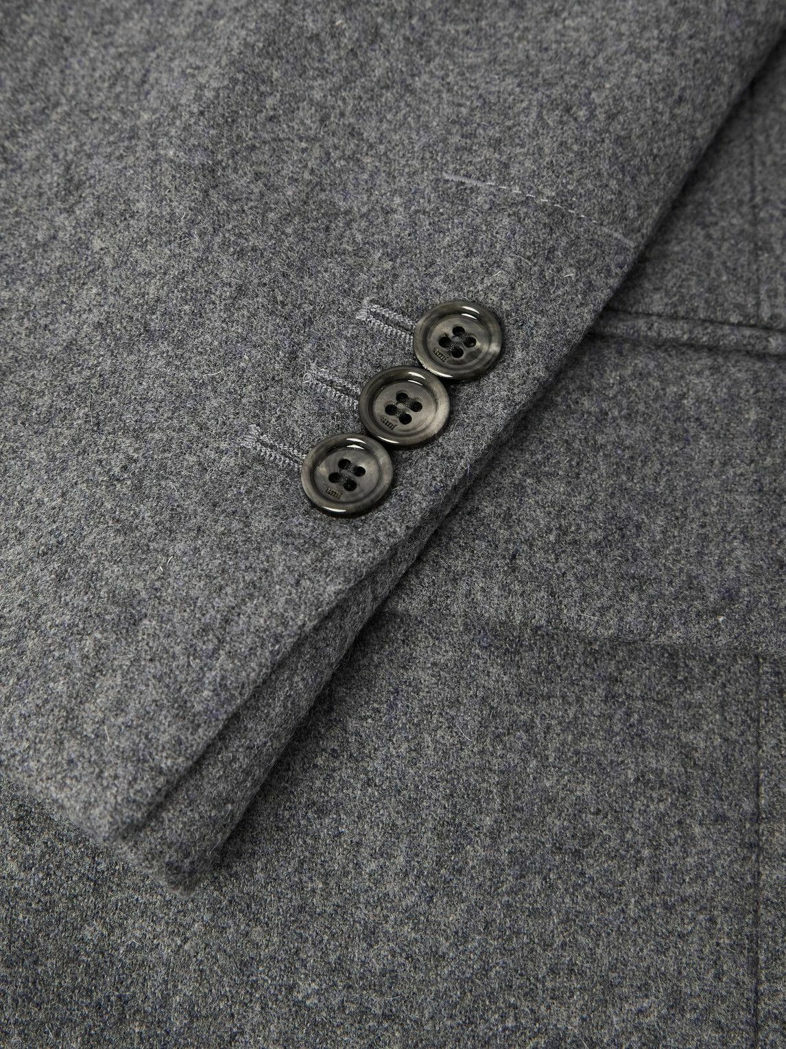 AMI PARIS - Wool-Flannel Blazer - Gray