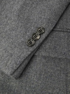 AMI PARIS - Wool-Flannel Blazer - Gray