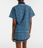 The Upside Clubhouse Dom checked cotton polo shirt