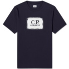 C.P. Company Men's 30/1 Jersey Label Style Logo T-Shirt in Total Eclipse