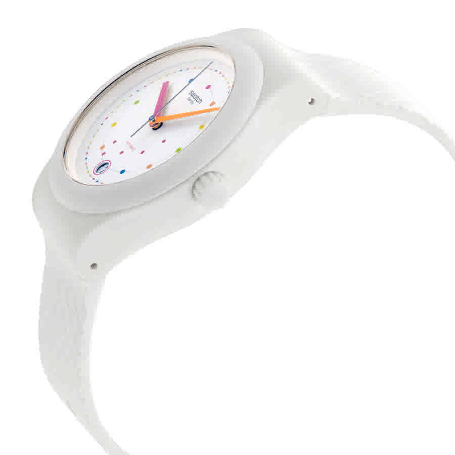 Swatch Sistem Polka Automatic White Dial Mens Watch SUTW403