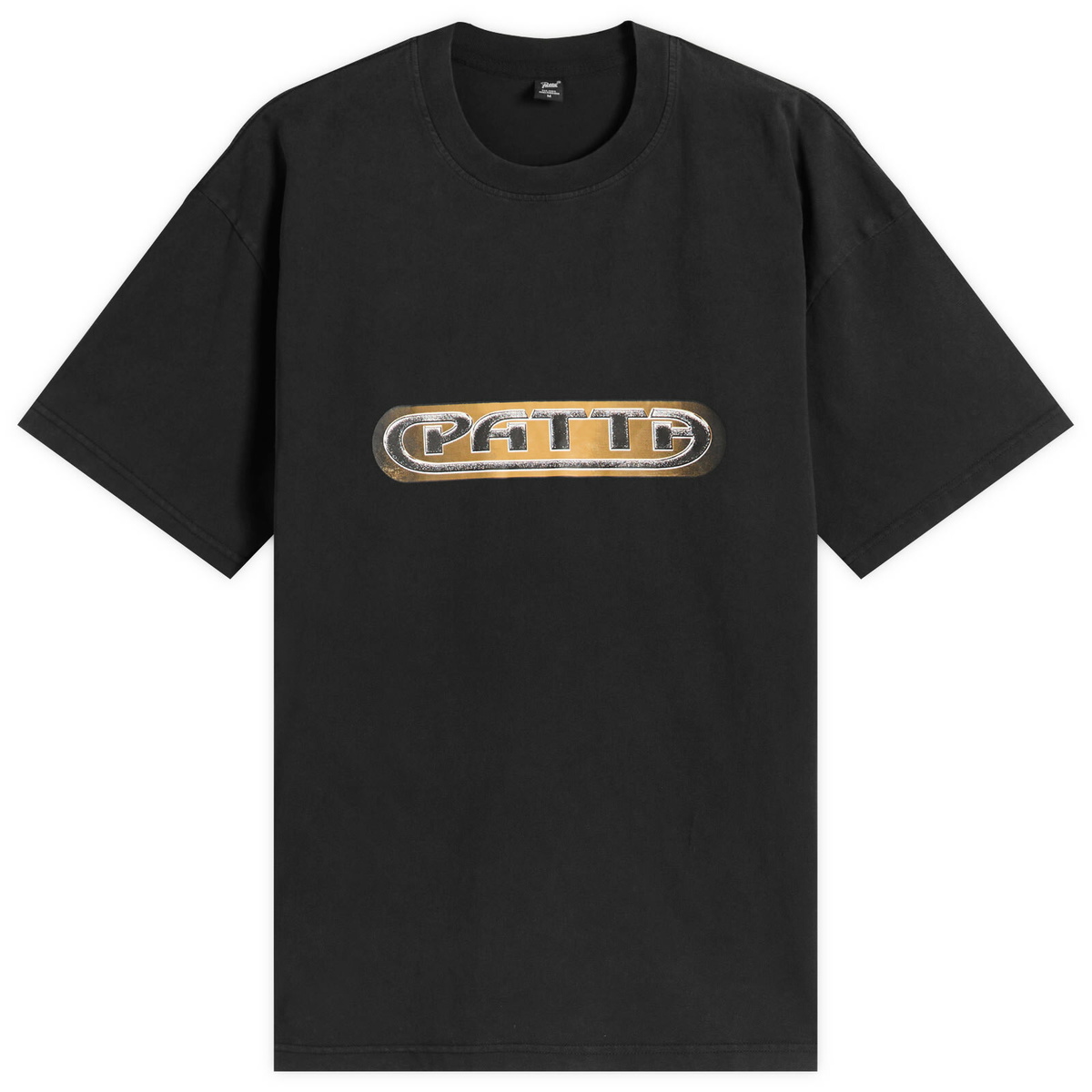 Patta Men's Gilded Acid Washed T-Shirt in Black