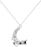 Hatton Labs Silver & Green Gator Necklace