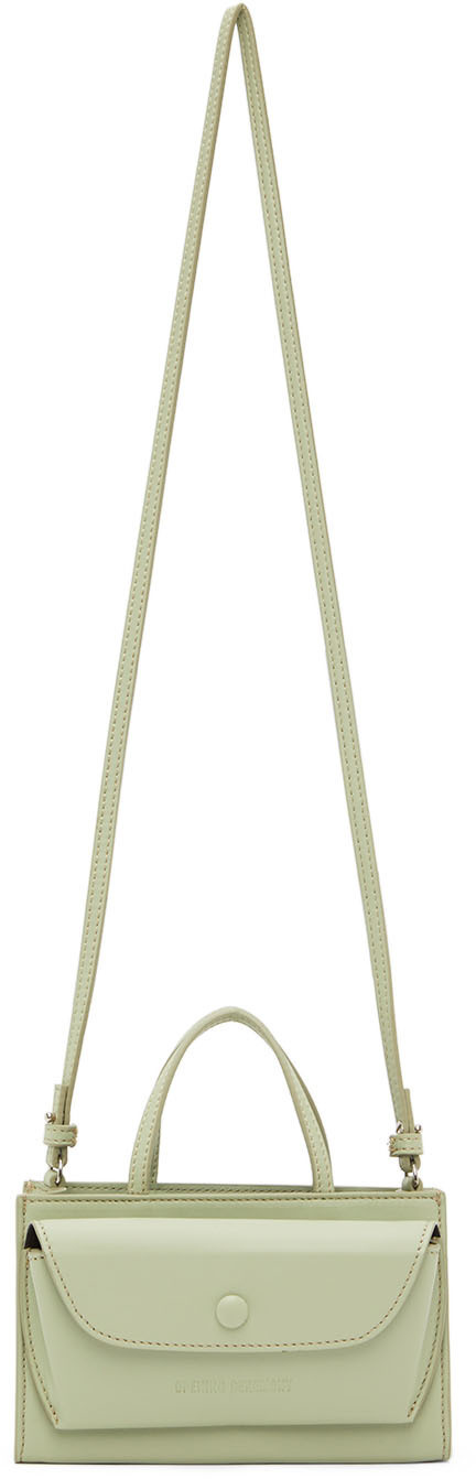 Opening Ceremony Green Razor Clam Bag