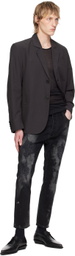 NICOLAS ANDREAS TARALIS Black Distressed Jeans