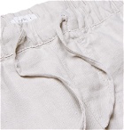 Onia - Carter Wide-Leg Drawstring Linen Trousers - Beige