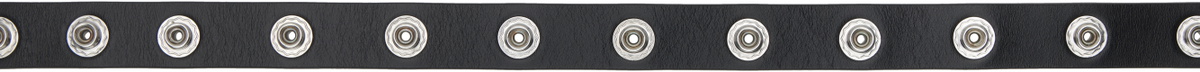 The Attico Black Press-Stud Belt