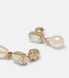 McQueen Skull embellished drop earrings