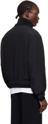 Helmut Lang Black Zip Bomber Jacket
