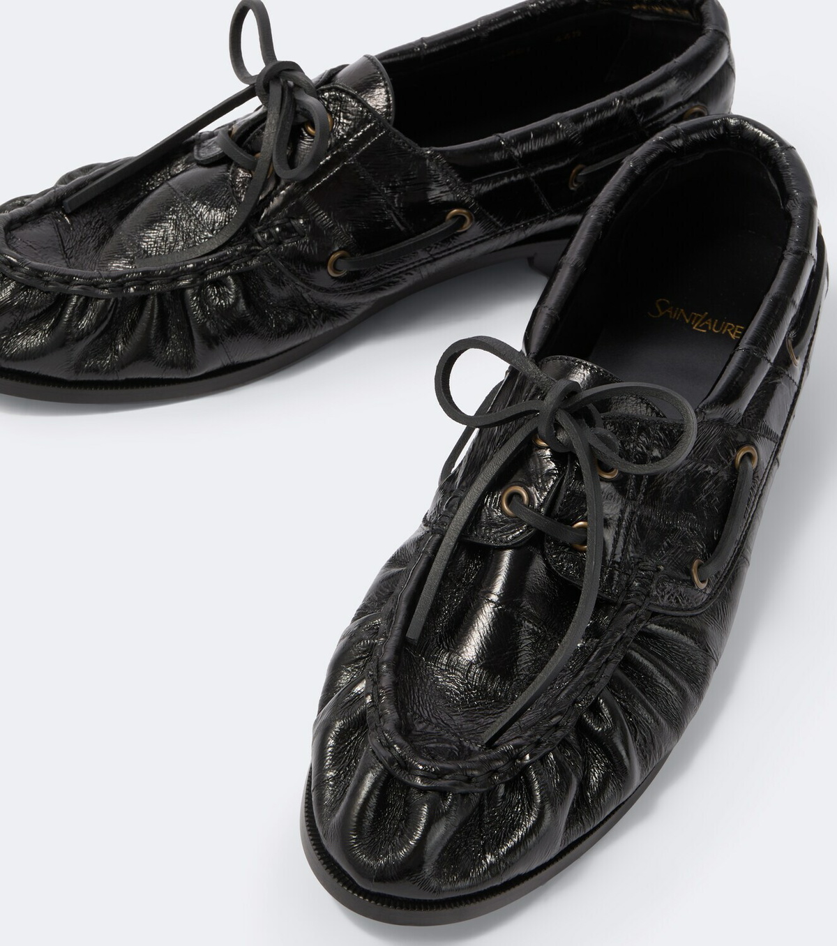 Saint Laurent Le Loafer leather boat shoes