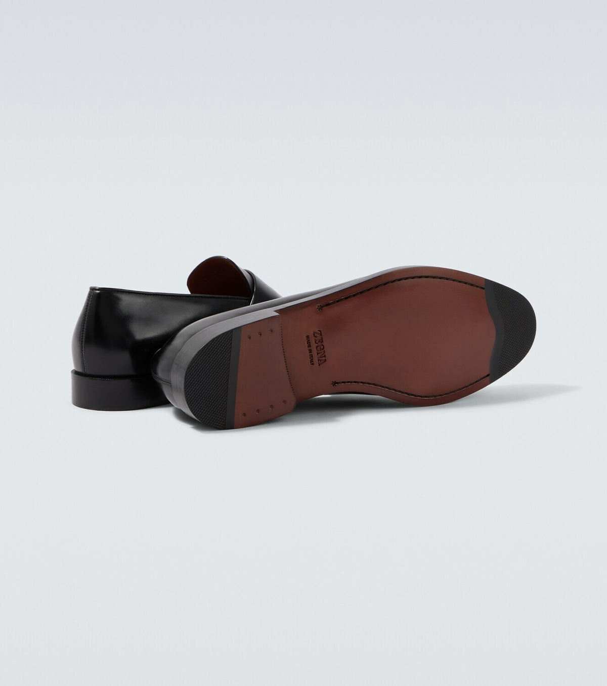 Zegna Leather penny loafers