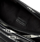 Balenciaga - Explorer Logo-Print Leather Belt Bag - Black