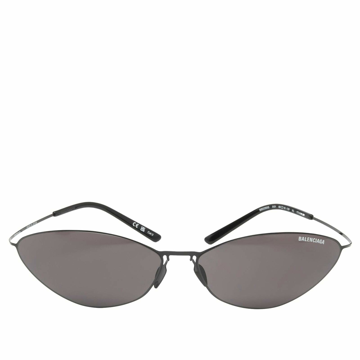 サングラス BALENCIAGA Bb0350s Sunglasses - Balenciaga - l - Black Balenciaga BB0350S 001 - Black Sunglasses for Man and Woman