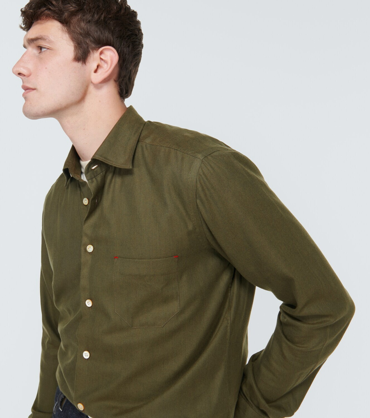 Kiton Cotton and lyocell shirt