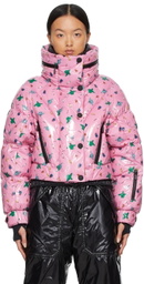 Moncler Genius 3 Moncler Grenoble Pink Cropped Down Jacket