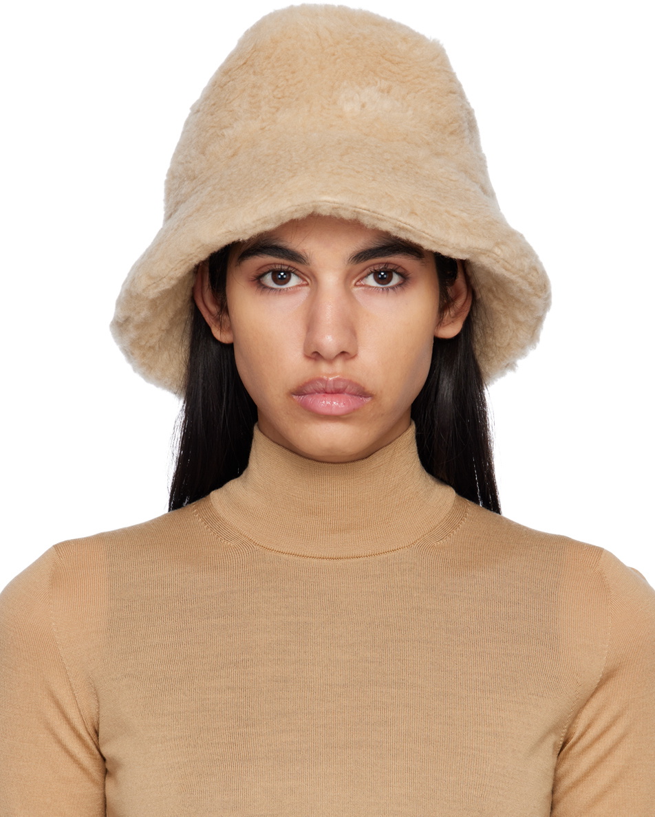 Max Mara Tan Teddy Bucket Hat Max Mara