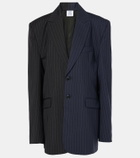 Vetements Pinstripe wool blazer