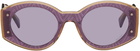 Missoni Purple Round Sunglasses