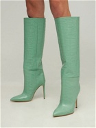 PARIS TEXAS - 105mm Croc Embossed Leather Tall Boots