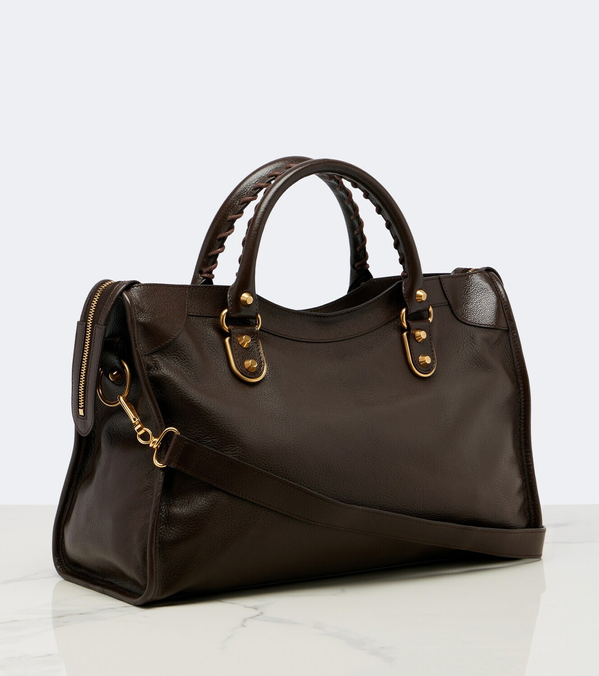 Balenciaga Le City Uptown Medium leather top-handle bag