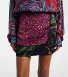 Dries Van Noten Gabrinas printed wrap miniskirt
