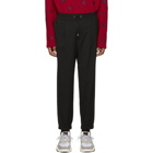 McQ Alexander McQueen Black Tailored Track Trousers